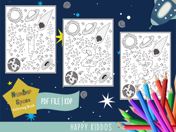 Download Number Space Coloring Book for Kids - Space coloring book Collection