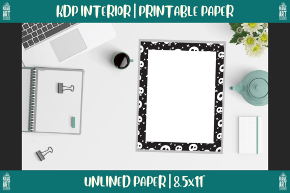 Download KDP Halloween Border - Unlined Paper - Kdp halloween Collection
